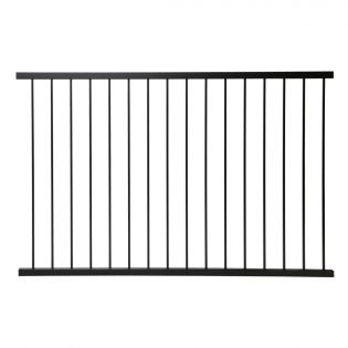 Kleco Aluminum Baluster Railing, Black – 48’’ x 72’’