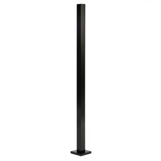 Aluminium Post For Pool Fence, 1 3/4'' x 1 3/4'', Black