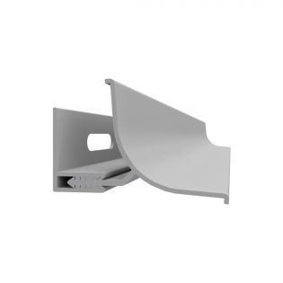 Moulure de coin intérieur, 2 pièces, 1/2'' X 10', gris