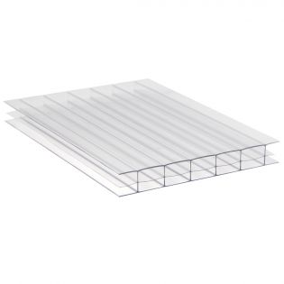 Panneau de polycarbonate Multiwall 16 MM, clair, 6' x 24'