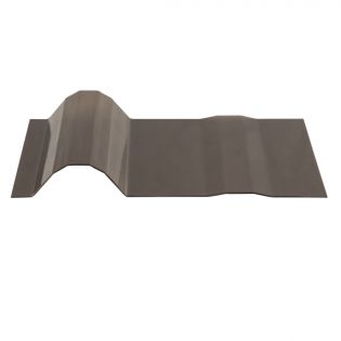 Corrugated polycarbonate panel MR9, 0.8 mm, 3'2'' x 12', Bronze