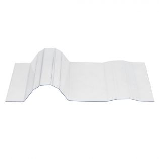 MR9 Corrugated Polycarbonate Panel, 0.8 MM, 3'2'' x 8', Clear