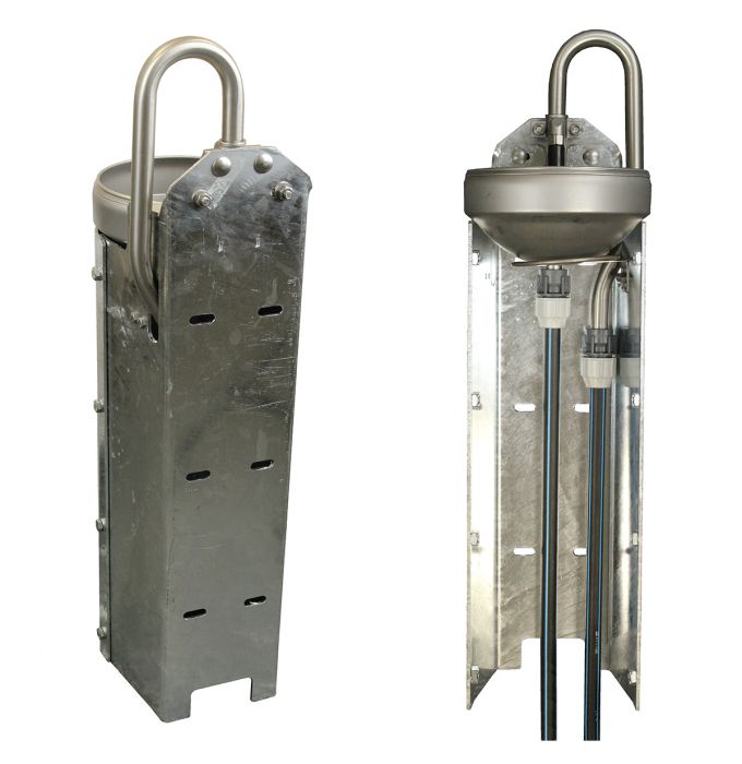 Abreuvoir Chauffant Automatique 2.2L - Acier Inox 24V - Pour Chevaux, Vaches, Chèvres, Chiens