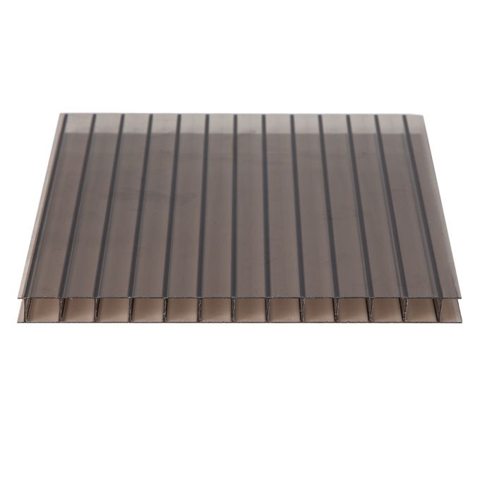 Plaque Polycarbonate 1000x600x3 Mm Bronze - Transmission Lumière 50% - Coupe PC